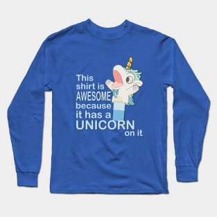 Bluey's Unicorse Awesome Unicorn Shirt Long Sleeve T-Shirt